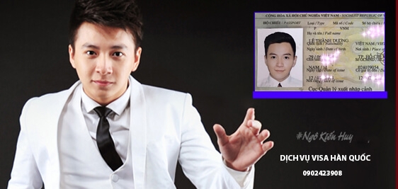 Ca sĩ, MC, diễn viên Ngô Kiến Huy đã tin tưởng chọn dịch vụ visa Hàn Quốc làm đơn vị cung cấp